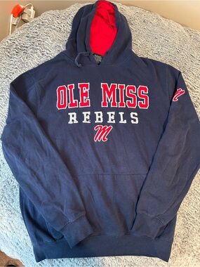 Mens Medium Colosseum Ole Miss Hoodie